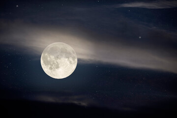 Wall Mural - full moon night