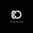 © TMkhan - CD DC Abstract Letter logo design. Initial Vector symbol.