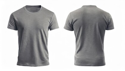 grey T-shirt mockup