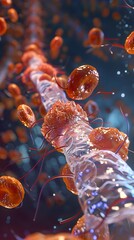 Poster - d series depicting insulins role in glucose uptake by skeletal muscle cells