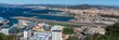 © makasana photo - panorama view of Gibraltar and the airport with La Linea and the Spanish border behind