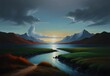 paintings where the scenery moves, generative AI