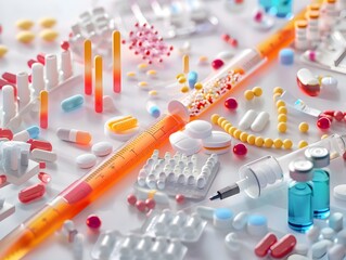 Poster - d of an infographic comparing insulin and oral antidiabetic drugs mechanisms of action in treating