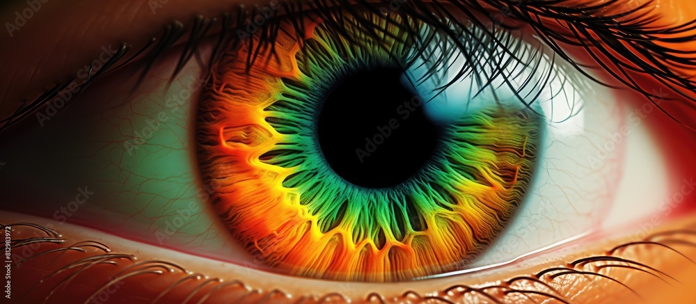 Vibrant colors like orange red and green creating an eye catching ...