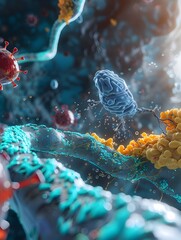 Poster - d rendering of insulin regulating appetite and satiety in the gutbrain axis