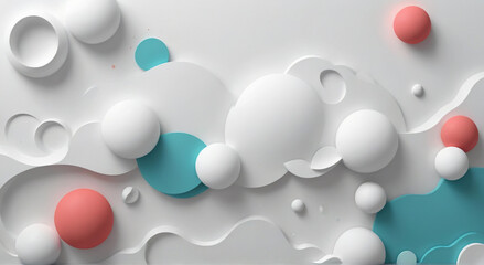 Wall Mural - white and eggs