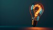 © Anastasija - Glowing lightbulb and question mark with copy space for creative thinking idea and problem solving concept.