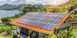 Solar panels on urban rooftops and in natural landscapes harnessing solar energy. Concept Renewable Energy, Solar Technology, Urban Sustainability, Environmental Conservation, Green Living