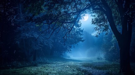 Wall Mural - A man stands in a dark cave with a starry sky above him