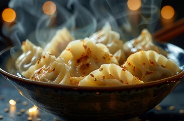 Canvas Print - Steaming Bowl of Food