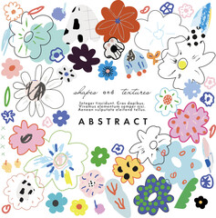 Wall Mural - Abstract floral creative background. Vector illustration