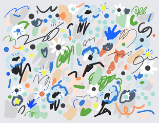 Wall Mural - Abstract floral creative background. Vector illustration