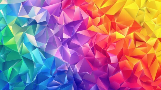 gradient colored triangle abstract background. multicolor geometric triangle wallpaper,
