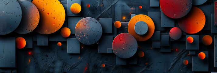 Wall Mural - Geometric shape abstract