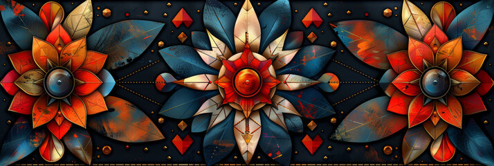 Wall Mural - Geometric shape abstract