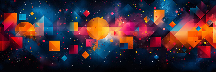 Wall Mural - Geometric shape abstract