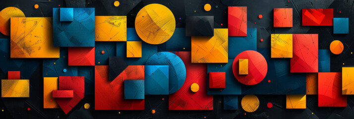 Wall Mural - Geometric shape abstract