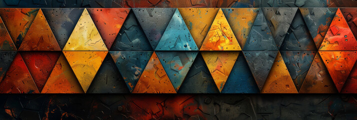 Wall Mural - Geometric shape abstract