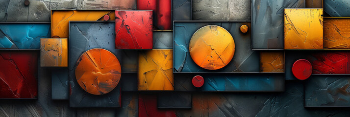 Wall Mural - Geometric shape abstract