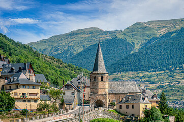 Wall Mural - Gausach is a town in the municipality of Viella y Medio Arán, third of Castiero, located in the Valle de Aran region.