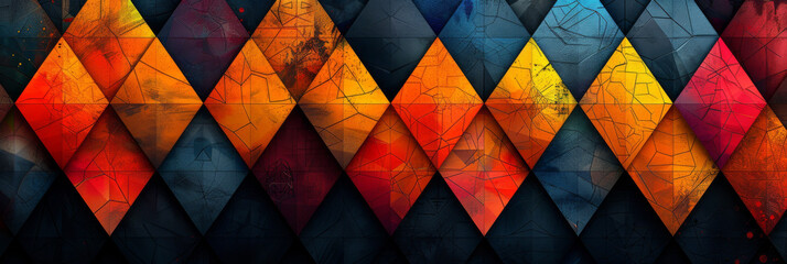 Wall Mural - Geometric shape abstract