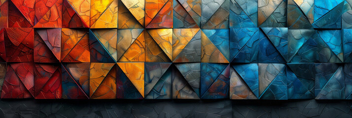 Wall Mural - Geometric shape abstract