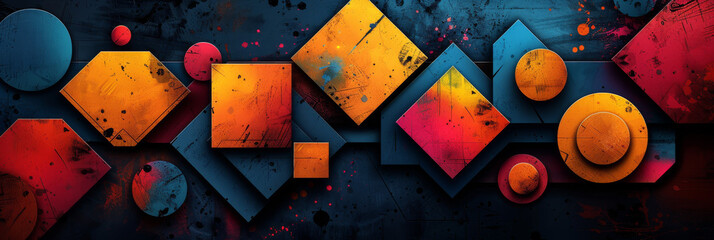 Wall Mural - Geometric shape abstract