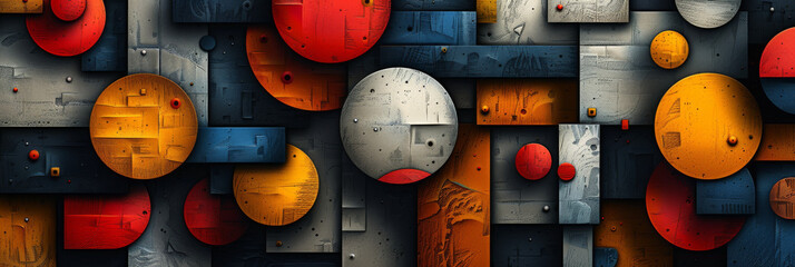Wall Mural - Geometric shape abstract