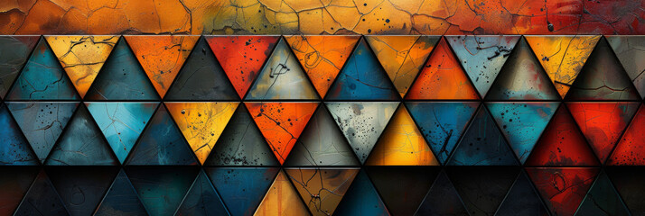 Wall Mural - Geometric shape abstract