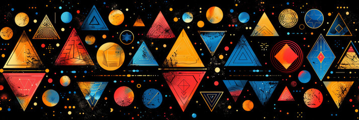 Wall Mural - Geometric shape abstract