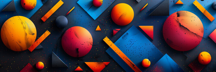 Wall Mural - Geometric shape abstract
