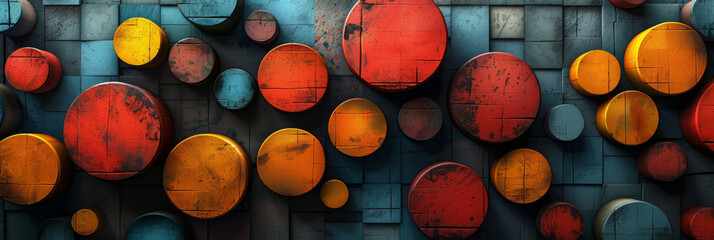 Wall Mural - Geometric shape abstract
