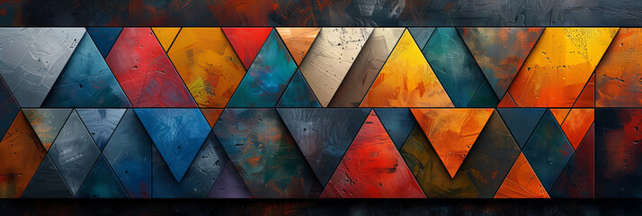 Wall Mural - Geometric shape abstract