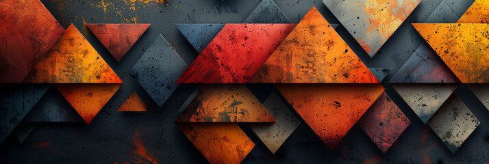 Wall Mural - Geometric shape abstract