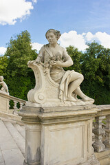 Wall Mural - statue in the garden of Wilanow Palace  in Warsaw, Poland