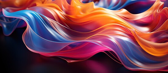 Wall Mural - abstract wavy liquid background. Colorful liquid wave.