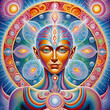 © Perecciv - Hypnagogic image, hypnagogic spiritual symbol, style, abstract illustration, surreal illustration, spiritual practice, hypnosis, relaxation, sleep,