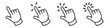 Click cursor hand icon. Computer mouse hand pointer vector arrow
