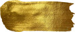 Golden Brush stroke. Gold vector paint stroke