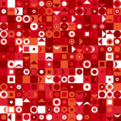 Poster - Geometrical pattern background - abstract colorful vector graphic design