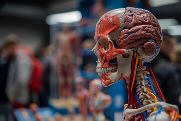 Poster - inquisitive minds exploring the wonders of the human body through anatomy models and interactive lea