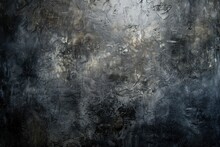 Old Wall Texture Cement Dark Black Gray Background Abstract Grey Color Design Are Light With White Gradient Background - Generative Ai