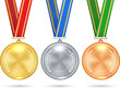 Empty trophy medal templates