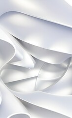 Aufkleber - Black and white metallic color tone wavy lines futuristic abstract geometric shapes background.	
