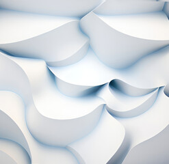 Aufkleber - Black and white metallic color tone wavy lines futuristic abstract geometric shapes background.	