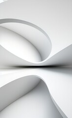 Aufkleber - Black and white metallic color tone wavy lines futuristic abstract geometric shapes background.	