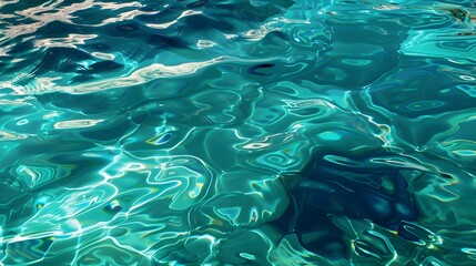Wall Mural - Close-up of turquoise water
