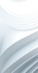 Poster - Black and white metallic color tone wavy lines futuristic abstract geometric shapes background.