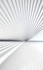 Poster - Black and white metallic color tone wavy lines futuristic abstract geometric shapes background.