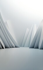 Aufkleber - Black and white metallic color tone wavy lines futuristic abstract geometric shapes background.
